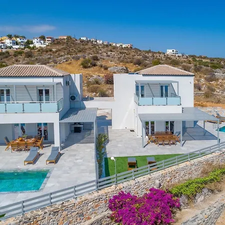 Gianna's Panoramic Seaview Twin With Pool 2 Villa Kefalas