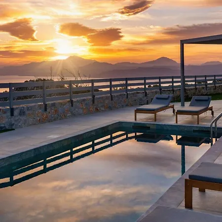 Villa Gianna's Panoramic Seaview Twin With Pool 2 Kefalas