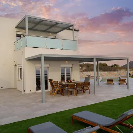 Gianna's Panoramic Seaview Twin With Pool 2 וילה Kefalas